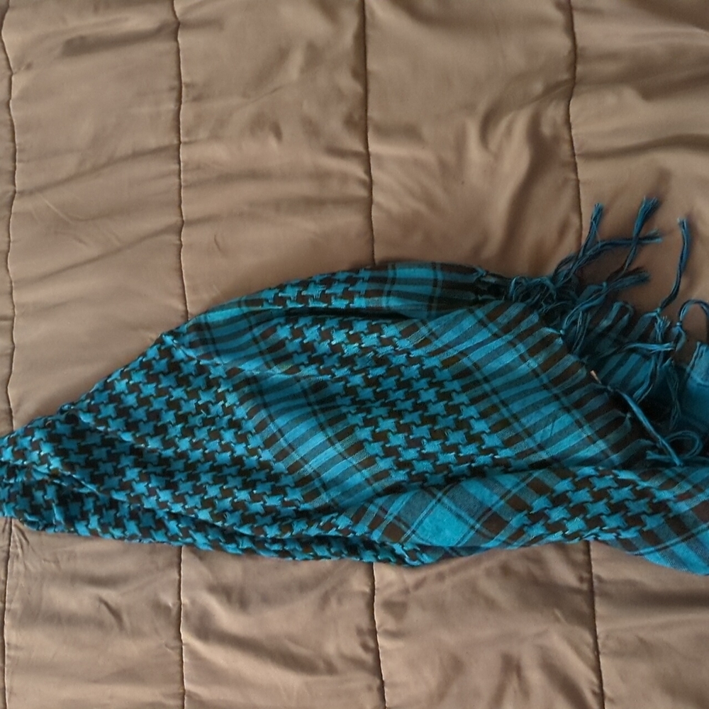 Blue and black
